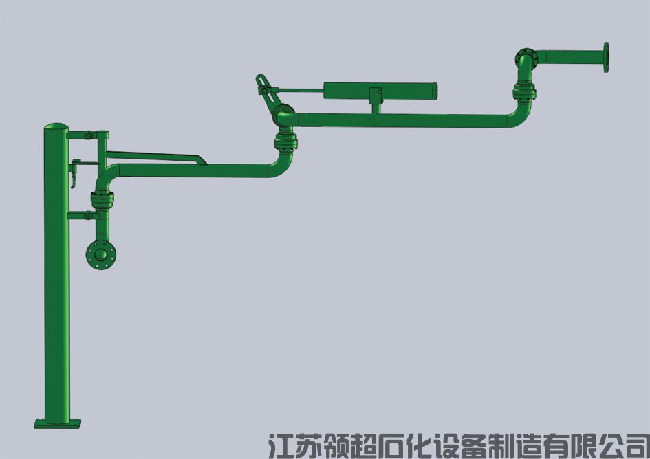 江苏联博药业有限公司采购的一批活动梯、汽车顶部装车用AL2503底部装卸臂（鹤管）、甲醛鹤管已投入生产中(1)