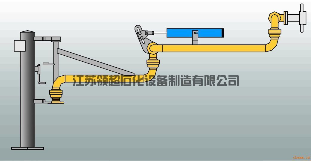 新疆轮台客户定制采购的AL2503底部装卸鹤管，已发往使用现场(1)